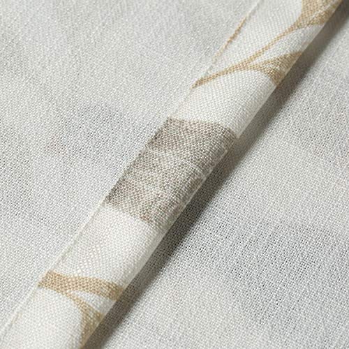 VOGOL Birds Print Curtain Valance, Rod Pocket, 52 x 18, 1 Panel, Beige - color: Birds, size: 52"W x 18"L (Pack of 1)