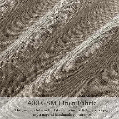 Pinch Pleated Burlywood Birch Semi Sheer Curtains 86 Inches Long 2 Panels - color: Burlywood Birch, size: 50"W x 86"L (Pack of 2)