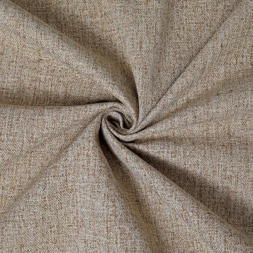 100% Blackout Curtains 96 inch Length Faux Linen (W37 x L96, Beige) - color: Beige, size: 37"W x 96"L (Pack of 2)