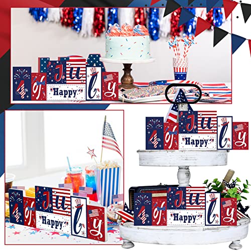 Hello Summer Table Decor Beach Party Centerpiece Wooden Sign for Home Office Indoor Outdoor Tiered Tray Shelf - style: Flag