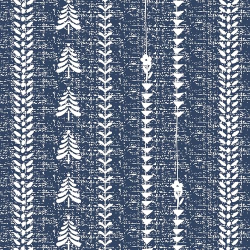 MEETSKY Blue Boho 95% Blackout Bedroom Curtains 50Wx63L,2 Panels - color: Blue, size: 50"W x 63"L (Pack of 2)