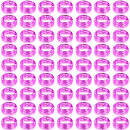 Hortsun 100 Pack Battery Operated Fairy Lights 7 ft 20 LED, Pink - color: Pink Light