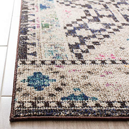 SAFAVIEH Madison Collection Accent Rug - 3' x 5', Black & Yellow, Boho Diamond Distressed Design, Non-Shedding & Easy Care, Ideal for High Traffic Areas in Entryway, Living Room, Bedroom (MAD418Z) - color: Black/Yellow, size: 3' x 5' (Rectangular)