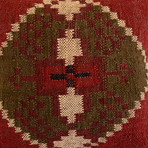 Trade Star 70% Jute 30% Wool Kilim Throw Pillow Covers 18x18 Inche - color: Pattern 10