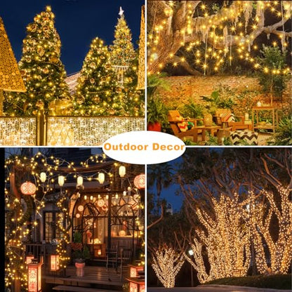 CCILAND 2 Pack Fairy Lights Battery Operated with Remote Timer (Warm White) - color: Warm White