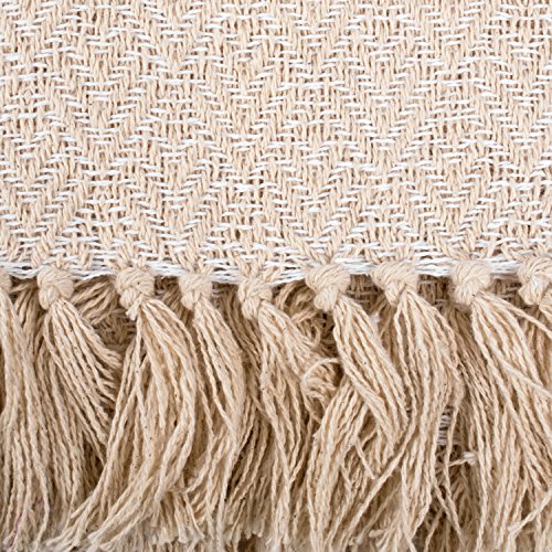 DII Diamond Throw Collection Cotton Woven, 50x60, White - color: White, size: 50x60"