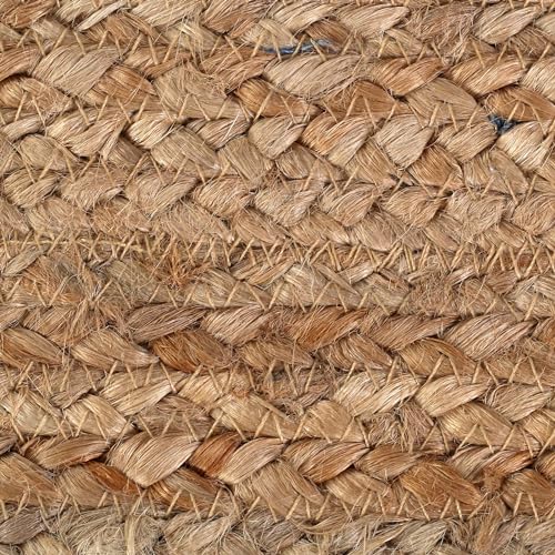 THE BEER VALLEY Jute Braided Table Runner, Natural, 13x36 Inches - color: Natural, size: 1'1" x 3' (Rectangular)