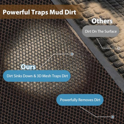 Front Door Mat Outside Entrance Welcome Mat 24"x36" Brown 2x3 ft - color: Brown, size: 24"x36"