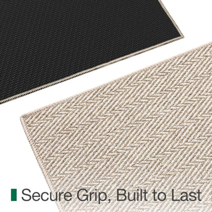 LUMI Ultra Thin Runner Rug for Hallway 2'4"x8', Entryway Rug, Beige - color: Beige, size: 2'4" x 8' (28"x96")