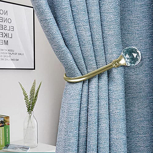 Curtain Holdback, 2pcs Wall Mounted Drapery Tiebacks, Sliver - color: 2 Pcs, Bronze