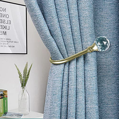 Curtain Holdback, 4Pcs Wall Mounted Drapery Tiebacks, Sliver - color: 4 Pcs, Bronze