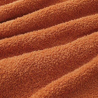 bearberry Knit Throw Blanket 60x80 Caramel Super Soft Plush for Couch - color: Caramel, size: Twin(60″x80″)