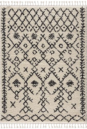 Hauteloom Masada Area Rug - color: Charcoal, Beige / Godalming, size: 5'3" x 7'3" (Rectangular)