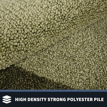 PURRUGS Hallway Runner Rug, 24" x 60", Budding Green & Sage Green - color: Budding Green & Sage Green, size: 24" X 60"