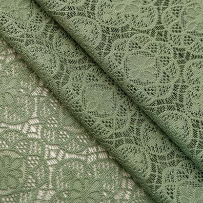 Sheer Boho Lace Curtains 84 Inches Long, Olive Green, Set of 2 Panels - color: Olive Green, size: 59"W x 84"L (Pack of 2)