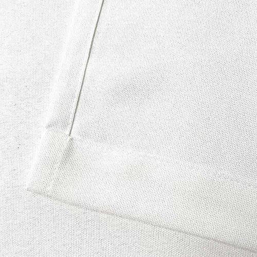 Oindec Faux Linen Farmhouse Kitchen Valance for Windows, 54x15 inch, White - color: White, size: 54"W x 15"L (Pack of 1)
