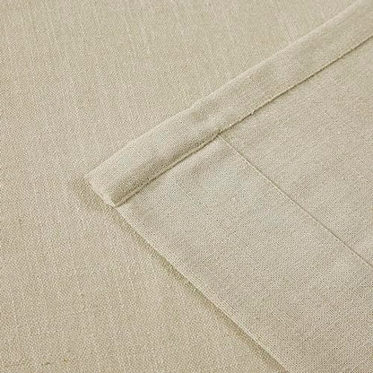 Vision Home Sand Linen Pinch Pleated Semi Sheer Curtains 40Wx63Lx2 - color: Sand/Pinch, size: 40"W x 63"L (Pack of 2)