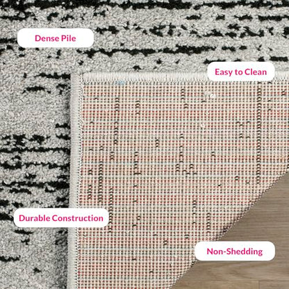 SAFAVIEH Adirondack Accent Rug 2'6"x4', Silver & Black ADR113A - color: Silver/Black, size: 2'6" x 4' (Rectangular)