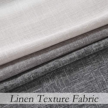 Central Park Ombre Semi Sheer Curtain, Cream White to Grey, 50" Wx108 Lx2 - color: Grey, size: 50"W x 108"L (Pack of 2)