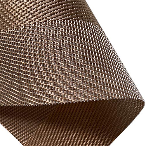 PIGCHCY Placemats Vinyl Washable Table Mats Elegant Non-Slip Placemats for Dinner Table Set of 4 (Champagne) - color: Box2: Deep Champagne, size: 4 Placemats