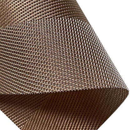 PIGCHCY Placemats Vinyl Washable Table Mats Elegant Non-Slip Placemats for Dinner Table Set of 4 (Champagne) - color: Box2: Deep Champagne, size: 4 Placemats