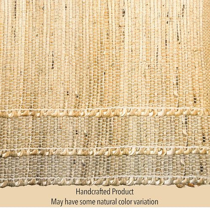 Chardin home Eco-Friendly Natural Jute/Hemp Hand Braided Table Runner, Size: 13''x48''. - size: 13x48 Inch.