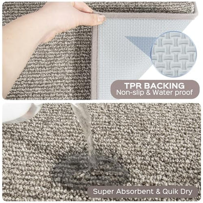 Area Rug 48" x 72", Kitchen Rug, Runner Rug (Roll Packing) - color: Beige, size: 48" X 72" (rectangular)