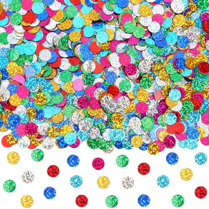 MARFOREVER Multicolor Sparkle Foil Confetti Glitter Round Confetti - style: Multicolor