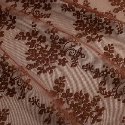 TUDECO Brown Lace Stall Shower Curtains for Narrow Bathroom, 36''W x 72''L - color: Dark Brown, size: 36"W x 72"L (Pack of 1)