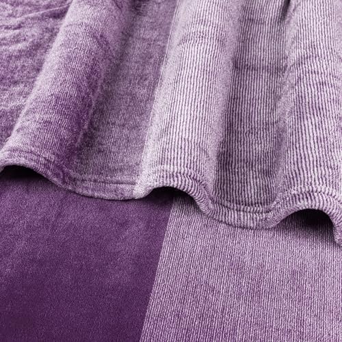 PAVILIA Purple Ombre Fleece Throw Blanket for Couch Sofa Bed, 50x60 - color: Gradient - Purple, size: 50 x 60 Inches - Throw