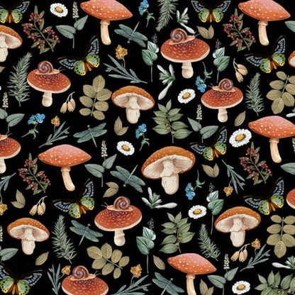 Kitchen Rugs for Floor 2 Pcs Memory Foam Padded Anti Fatigue Kitchen Mat - color: Black Mushroom