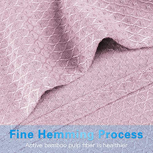 AmyHomie Cooling Blanket Queen Size 90"x90", 100% Rayon Derived from Bamboo - color: Light Purple, size: Queen (90"x90")