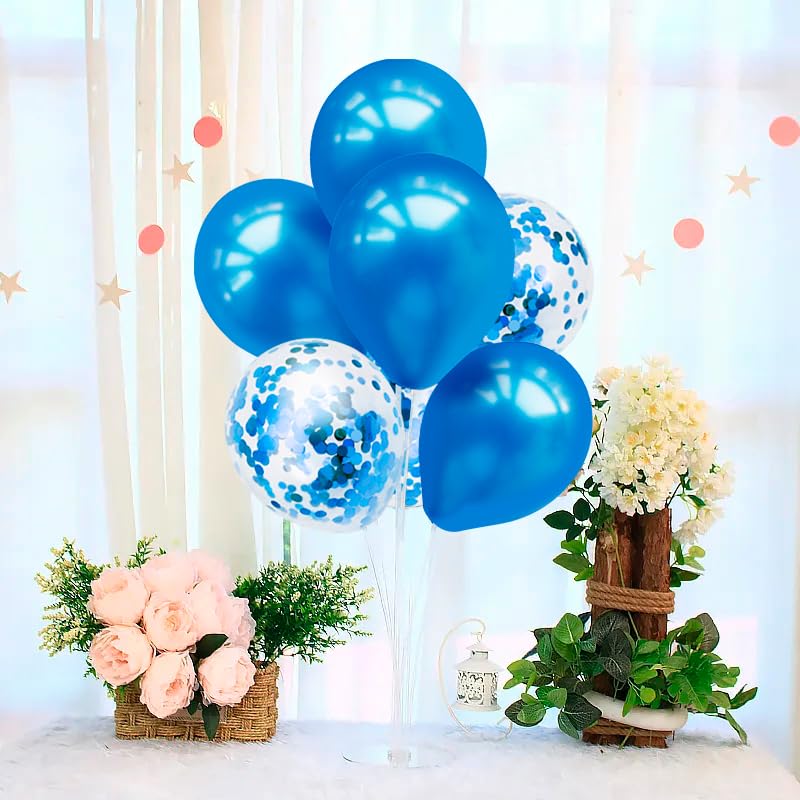 ZJDHPTY 4Set Blue Balloon Stand Table Centerpieces Party Decor - color: Blue 4
