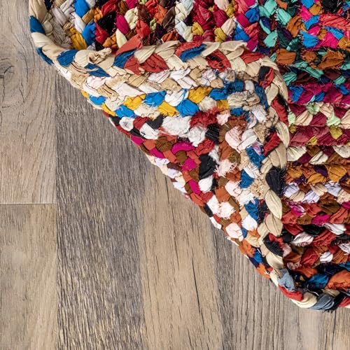 nuLOOM Tammara Multicolor Ombre Braided Runner Rug, 2' x 8'