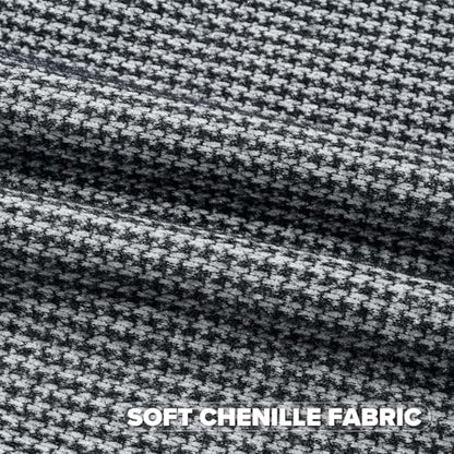 FUTEI Pack of 2 Chenille Throw Pillow Covers 20x20 Inch, Black - color: Black, size: 20" x 20" (Pack of 2)