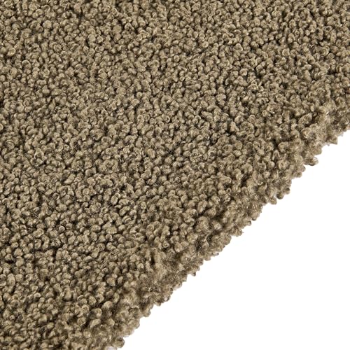 HiEnd Accents Teddy Dark Oak 60x90 inch Boucle Throw Blanket - color: Dark Oak, size: 60" x 90"