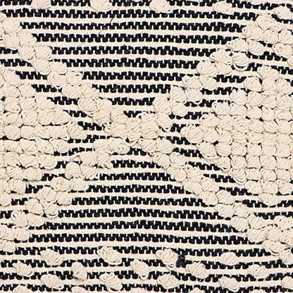 · REDEARTH · Boho Textured Handwoven Throw Pillow Cases - Diamond Medley - color: Diamond Medley Black, size: 18" x 18" (Pack of 2)