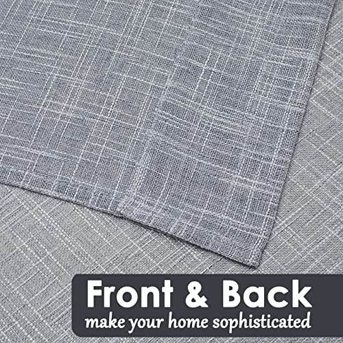 Beda Home Tassel Linen Textured Swag Curtain Valance, Grey, 36 x 63 in - color: Grey, size: 36"W x 63"L (Pack of 2)