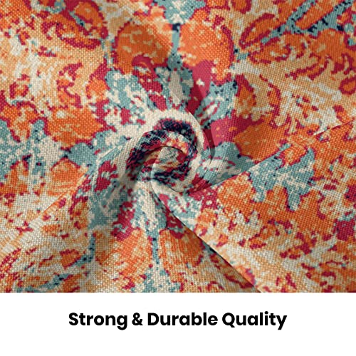 Burnt Orange Blue Carpet Boho Pillow Covers 18x18 Set of 2 - color: Boho-10, size: 18" x 18" (Pack of 2)