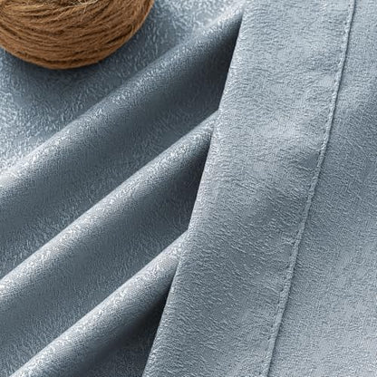 PrinceDeco Linen Semi Sheer Curtains for Bedroom/Living Room,52x63,Blue - color: Blue, size: 52"W x 63"L (Pack of 2)
