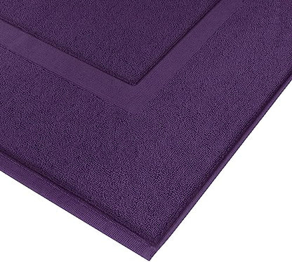 Utopia Towels Cotton Bath Mat, 21x34 in, 2 Pack, Plum - color: Plum, size: 2 Bath Mats