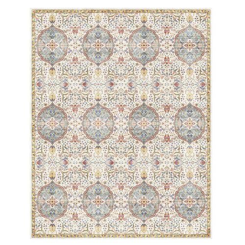 Gertmenian Indoor Bohemian Accent Rug - 3x5 Small, Non-Shedding, Ideal for High Traffic in Living Room, Bedroom, Entryway - Moroccan, Beige/Sand, 26832 - color: Moroccan, Beige/Sand, size: 3'4" x 4'7" (Small)