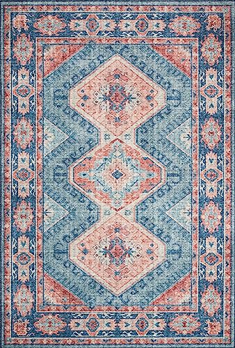 Loloi Skye Turquoise/Terracotta 2'-3" x 3'-9" Accent Rug - color: Turquoise / Terracotta, size: 2'3" x 3'9" (Rectangular)