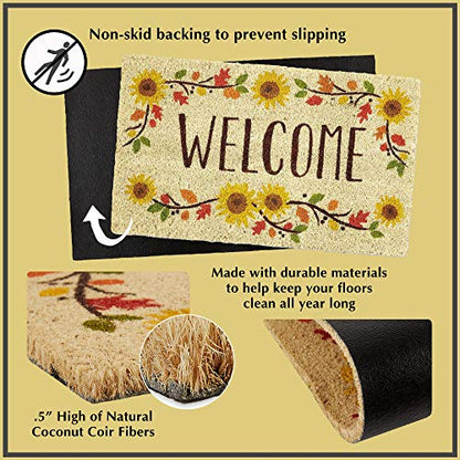 DII High Traffic All-Weather Rubber Doormat, 18x30, Lattice - color: Lattice, size: 1'6" x 2'6" (Rectangular)