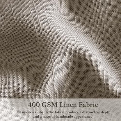 Extra Long Semi Sheer Linen Pleat Curtains Burlywood Birch 126 Inch Long - color: Burlywood Birch, size: 50"W x 126"L (Pack of 2)