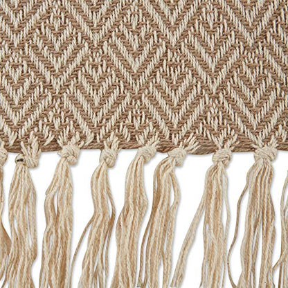 DII Diamond Throw Collection Cotton Woven, 50x60, Stone - color: Stone, size: 50x60"