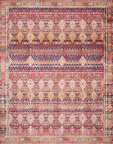 Loloi Layla Magenta/Multi 2'-6" x 12'-0" Runner Rug - color: Magenta / Multi, size: 2'6" x 12' (Rectangular)