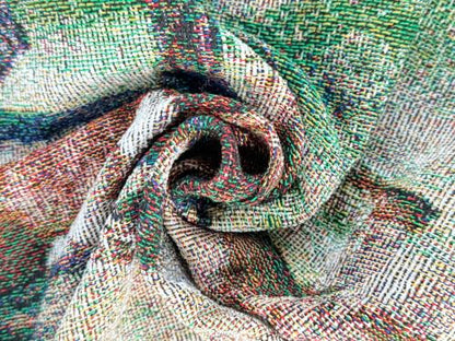 Western Galloping Horse Chenille Tapestry Throw Blanket 50" x 60" - color: Horse