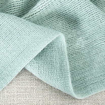 Homiest Light Green Knitted Throw Blanket with Fringe, 50x60 Inch - color: Light Green, size: 50" x 60"