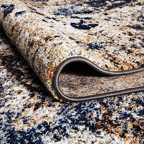 Keen Home Design Abstract Non-Shedding Runner Rug, Soft Thick Pile, 2x8 - color: Skies Multi, size: 2'8" x 7'7" (Runner)